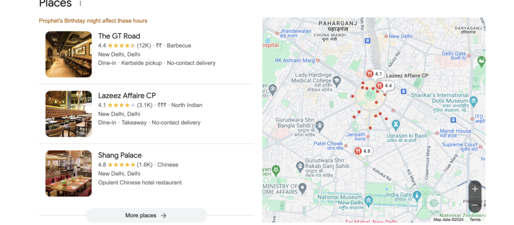 How Google Review looks like